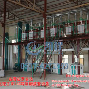 安哥拉罗安达日处理玉米100吨制粉成套设备